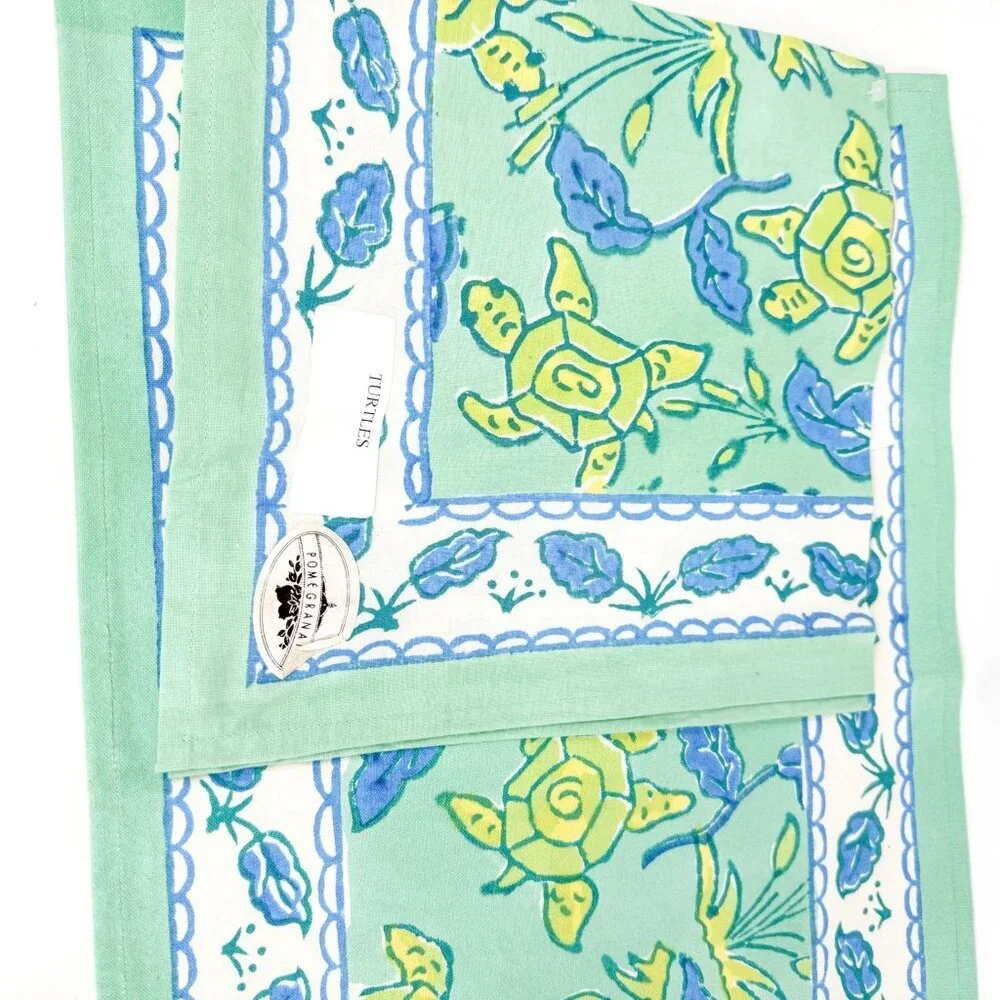 Pomegranate Cotton of Nautical Marine Sailing Placemats and Napkins 4 sets